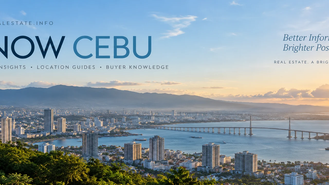 Cebu coastal skyline and urban landscape